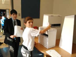 Akiva School Grade 6 Vote Day